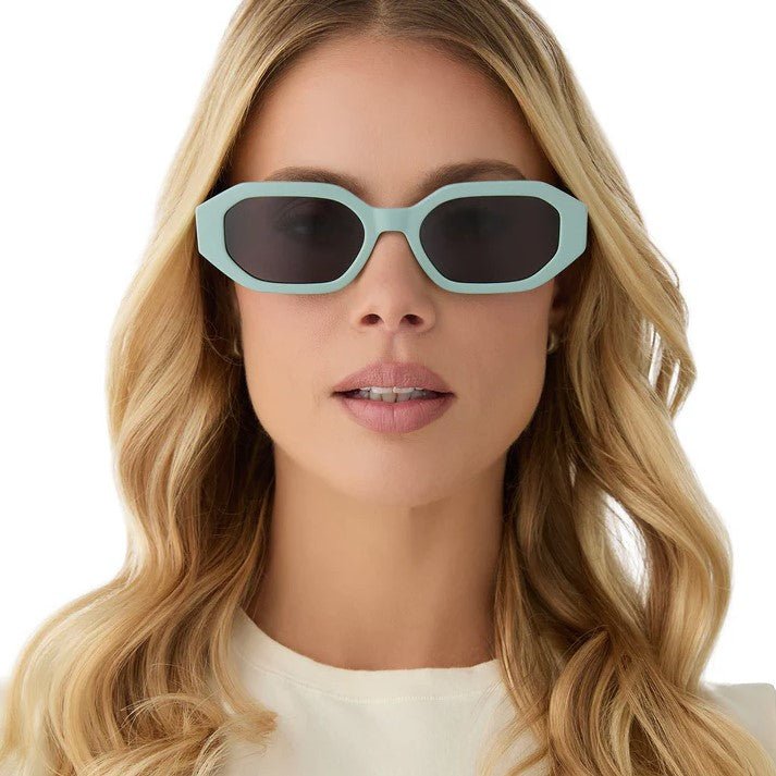 Allegra Sunglasses - Steel Teal + Grey Polarized - Jaffi's
