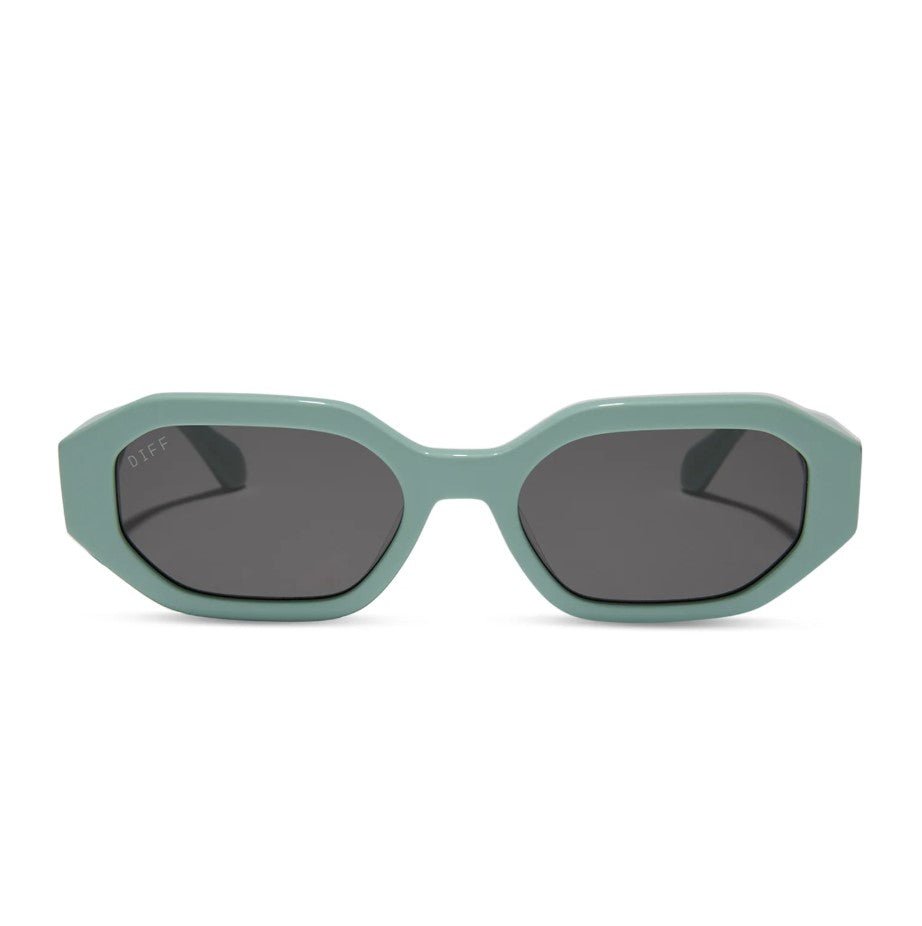 Allegra Sunglasses - Steel Teal + Grey Polarized - Jaffi's