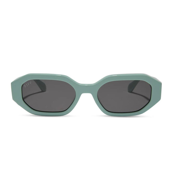 Allegra Sunglasses - Steel Teal + Grey Polarized - Jaffi's