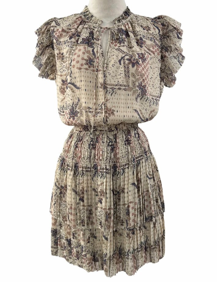 Allegra Dress - Stone Combo