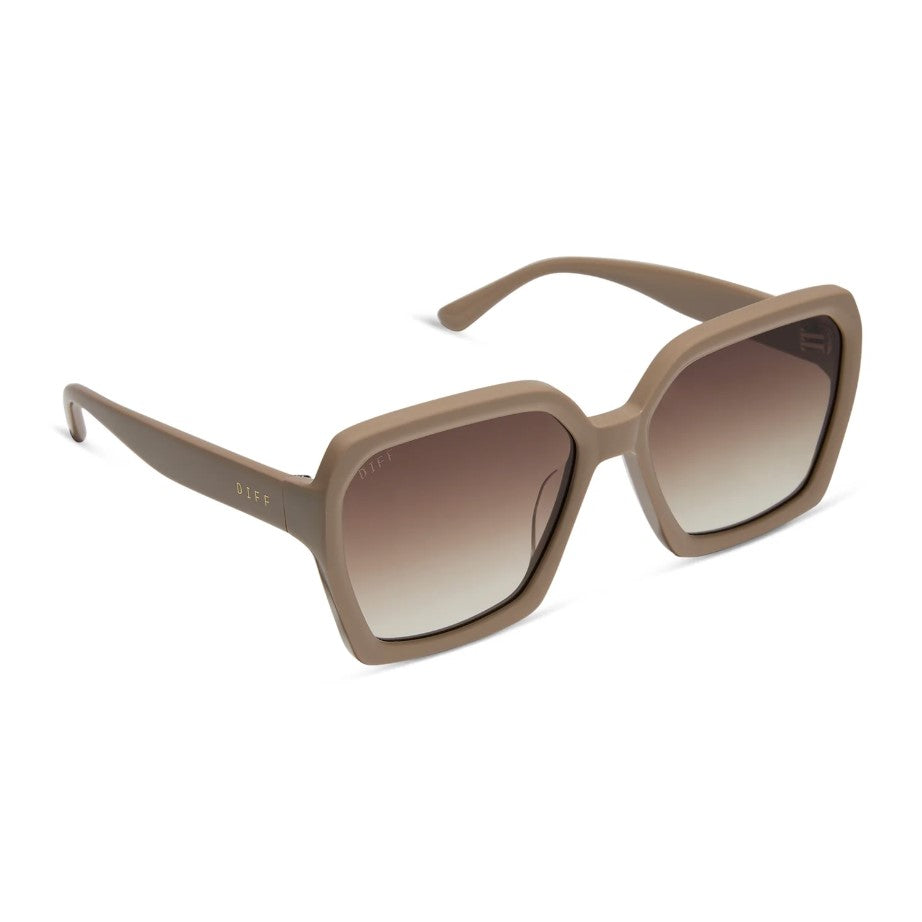 Sloane Sunglasses - Almond + Brown Gradient