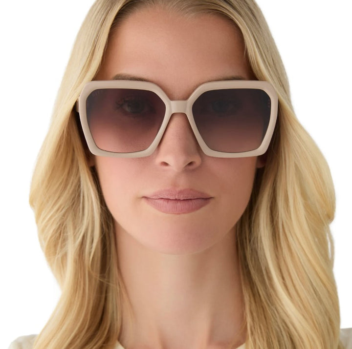 Sloane Sunglasses - Almond + Brown Gradient