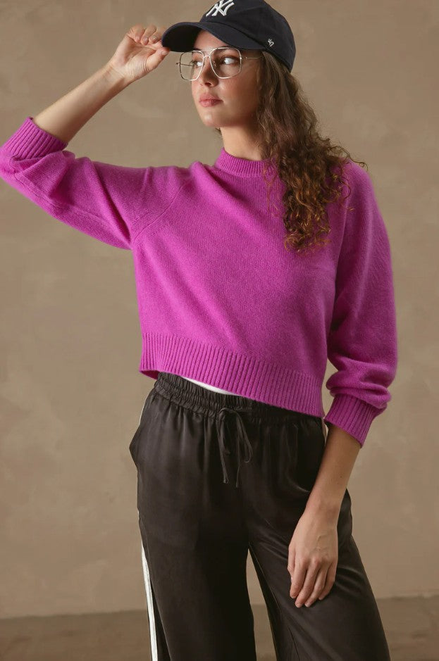 Alyson Cashmere Sweater - Fuchsia