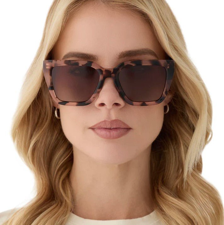 Amara Sunglasses - Himalyan Tort. + Brown Gradient Polarized - Jaffi's