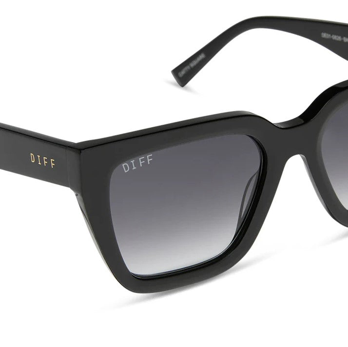 Amara Sunglasses - Black + Grey Gradient