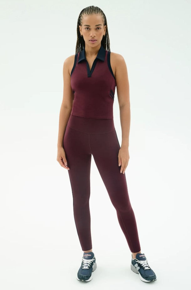 Amber Airweight 7/8 HW Legging - Dark Cherry