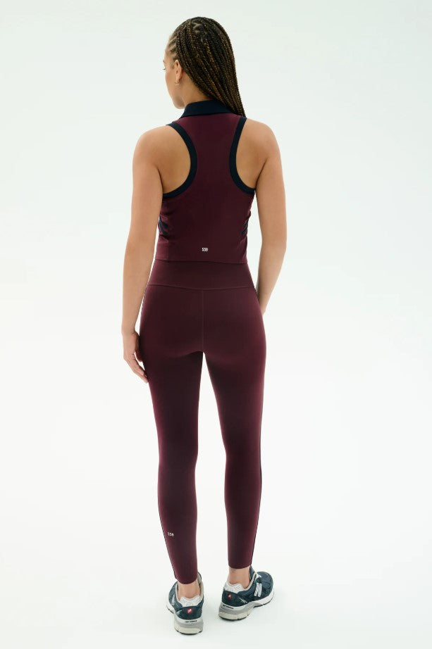 Amber Airweight 7/8 HW Legging - Dark Cherry