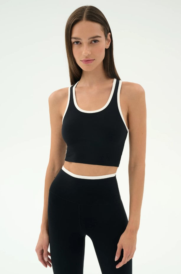 Amber Airweight Bralette - Black/White