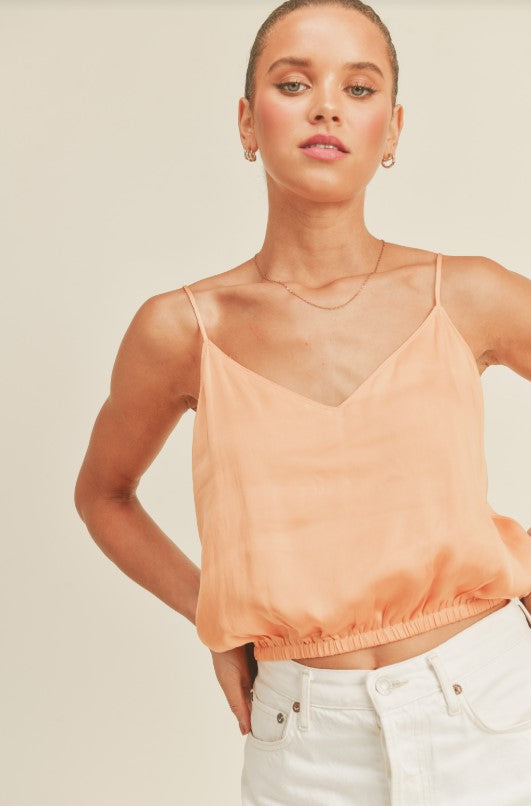 Silky Amore Top - Tangerine