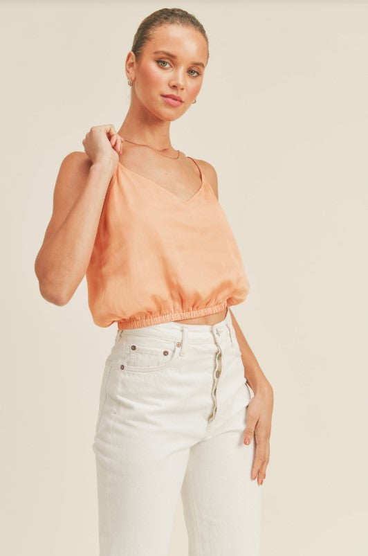 Silky Amore Top - Tangerine