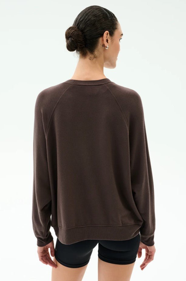 Andie Fleece Sweatshirt - Dark Chocolate - Jaffi's