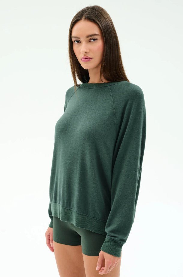 Andie Fleece Sweatshirt - Military - Jaffi's