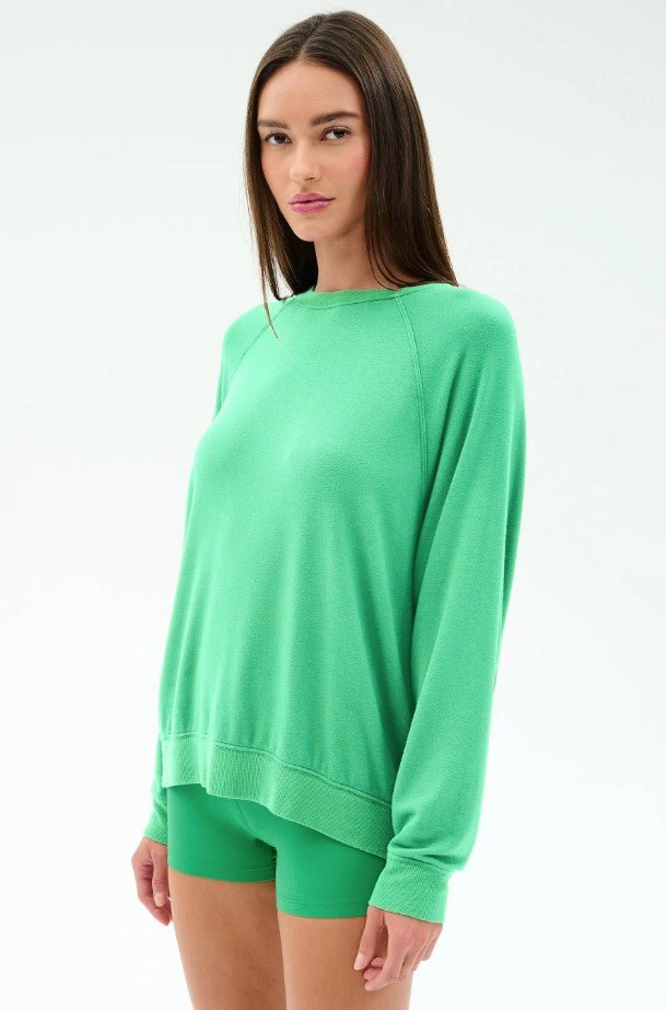 Andie Fleece Sweatshirt - Spearmint - Jaffi's