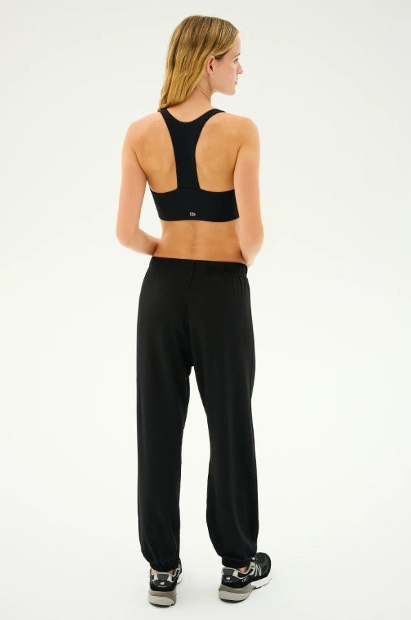 Andie Oversized Fleece Sweatpant - Black - Jaffi's