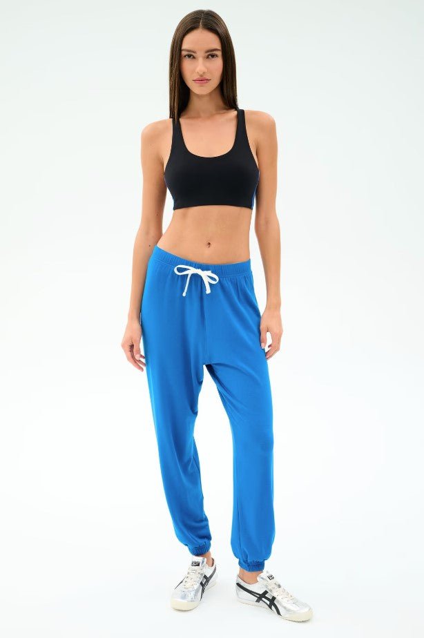 Andie Oversized Fleece Sweatpant - Classic Blue - Jaffi&