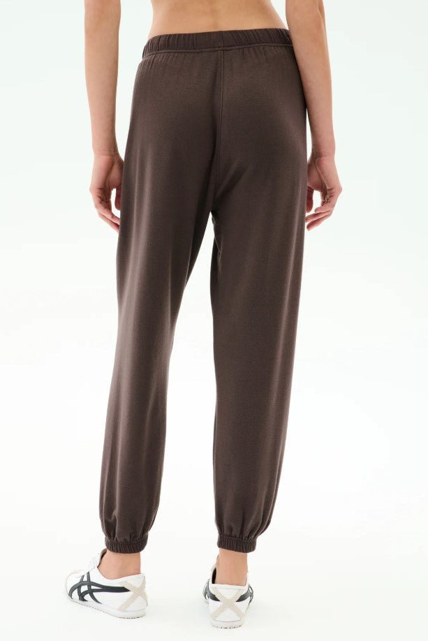 Andie Oversized Fleece Sweatpant - Dark Chocolate - Jaffi's