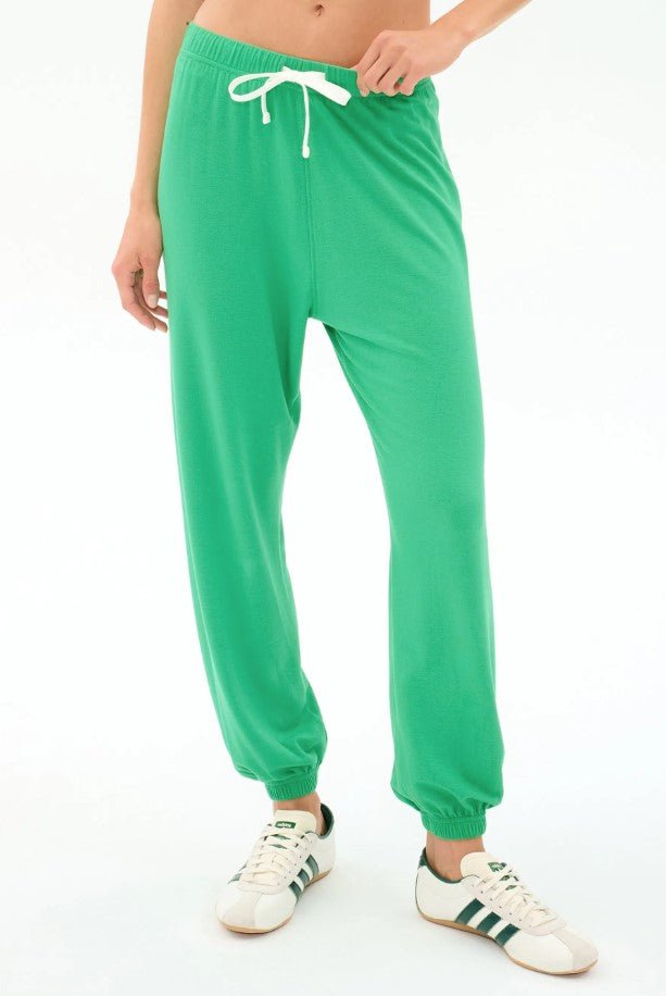 Andie Oversized Fleece Sweatpant - Spearmint - Jaffi's