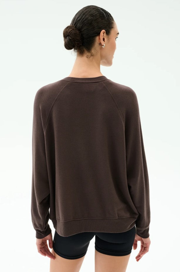 Andie Fleece Sweatshirt - Dark Chocolate