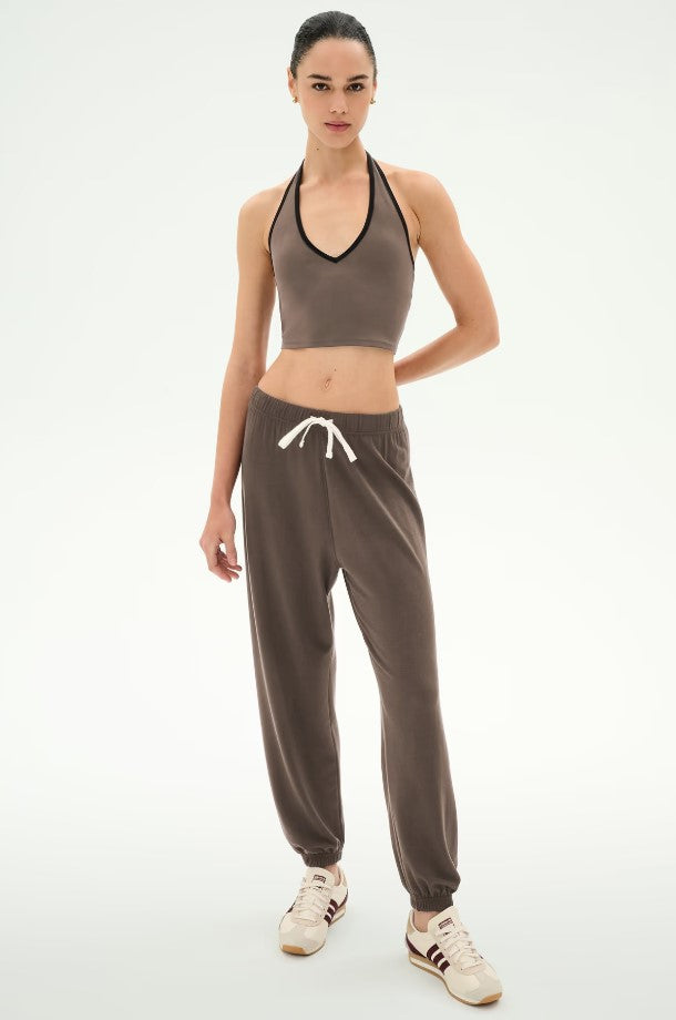 Andie Oversized Fleece Sweatpant - Lentil