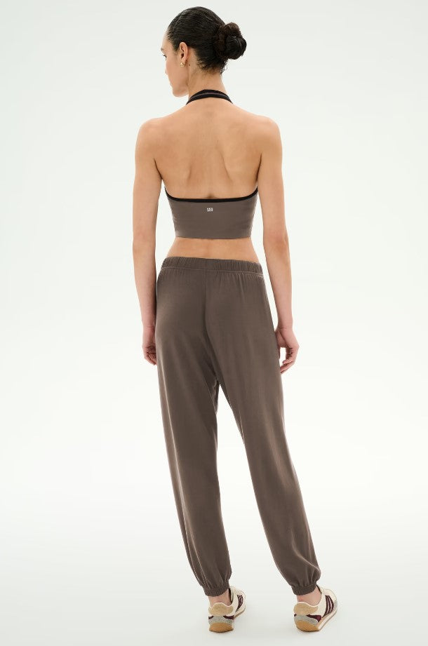 Andie Oversized Fleece Sweatpant - Lentil