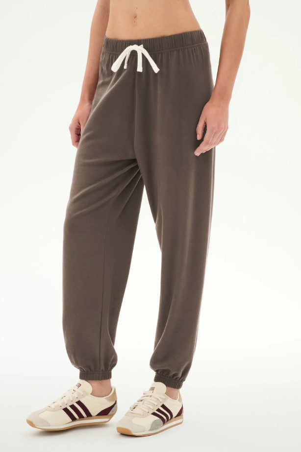 Andie Oversized Fleece Sweatpant - Lentil