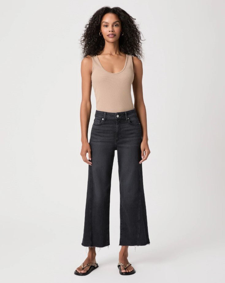 Anessa Wide Leg w/Twist Hem - Ink Black - Jaffi&