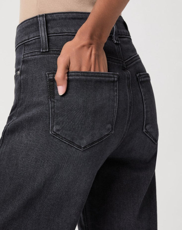 Anessa Wide Leg w/Twist Hem - Ink Black - Jaffi&
