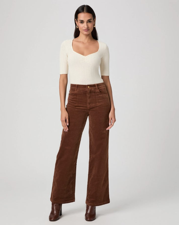 Anessa 31" Cord Wide Leg - Maple Brown