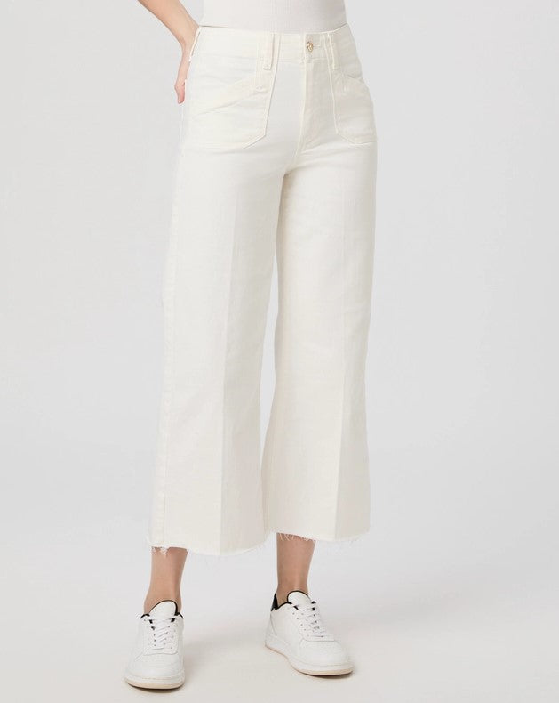 Anessa Welt Pocket Wide Leg Jean - Tonal Ecru