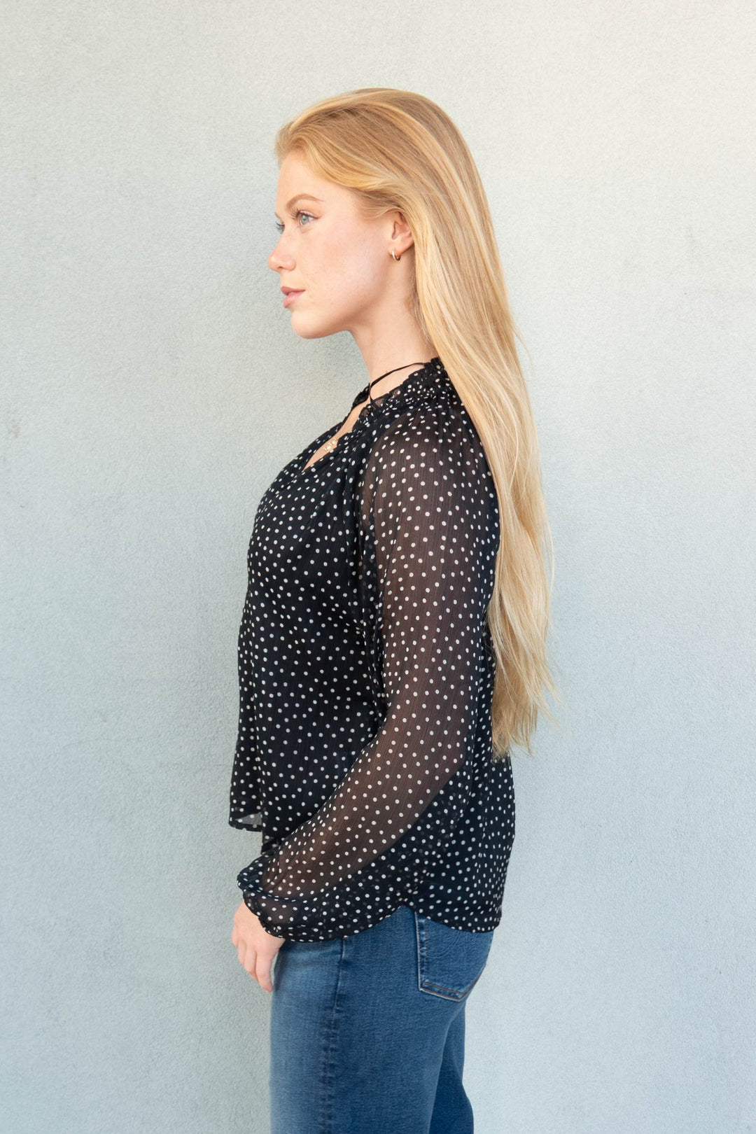 Annie Blouse - Black Print - Jaffi&