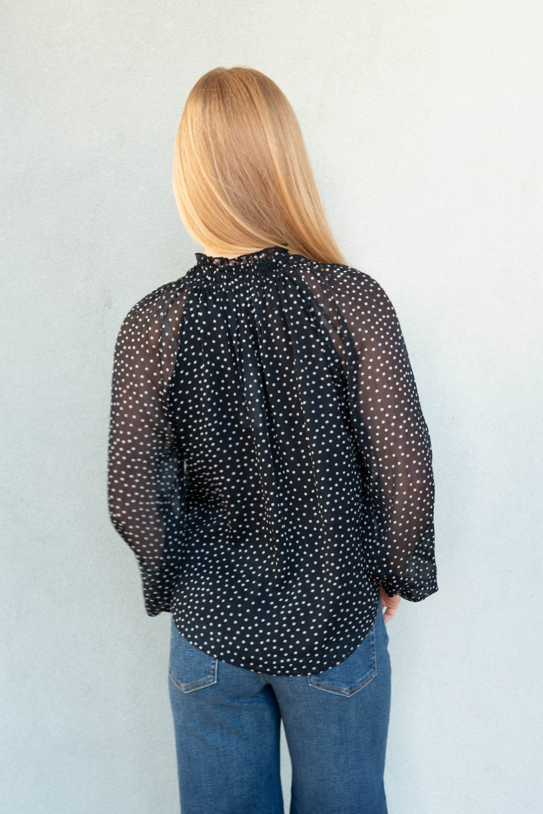 Annie Blouse - Black Print - Jaffi&