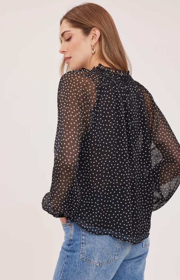 Annie Blouse - Black Print - Jaffi&