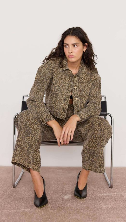 Anouk Crop Jacket - Animal