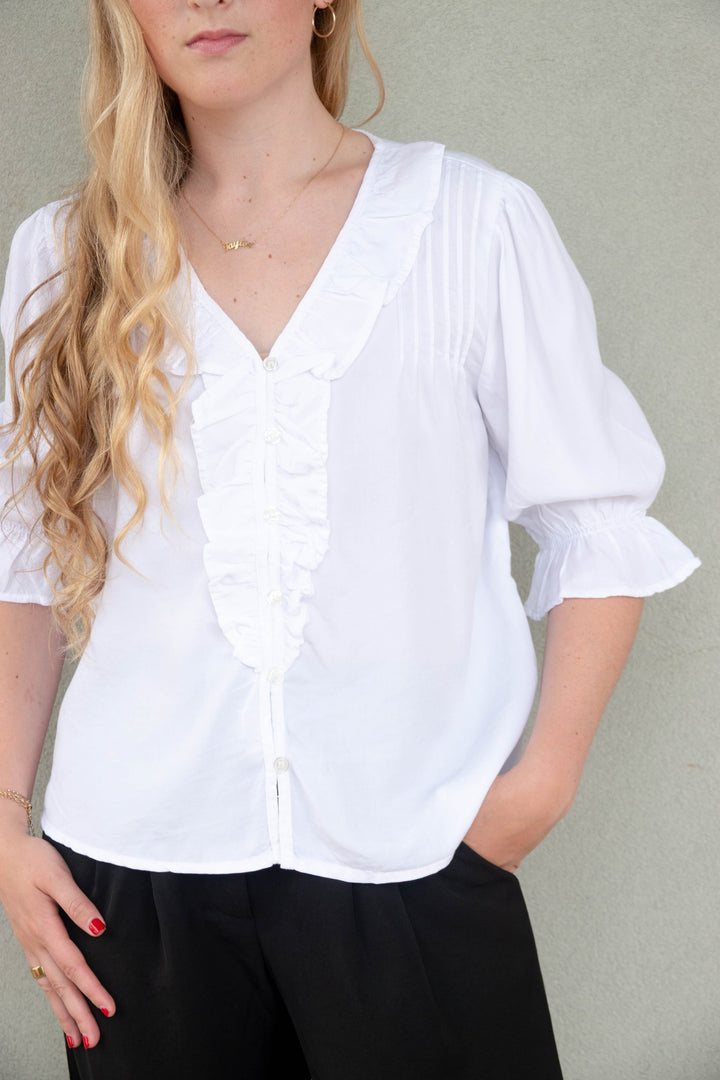 Anthea Blouse - Optic White - Jaffi's