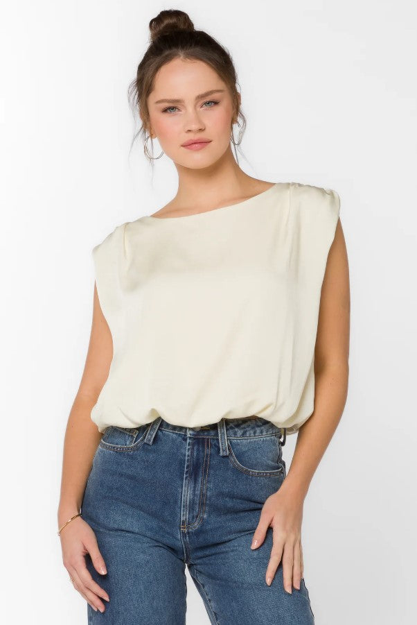 Apollo Silky Blouse - Ivory