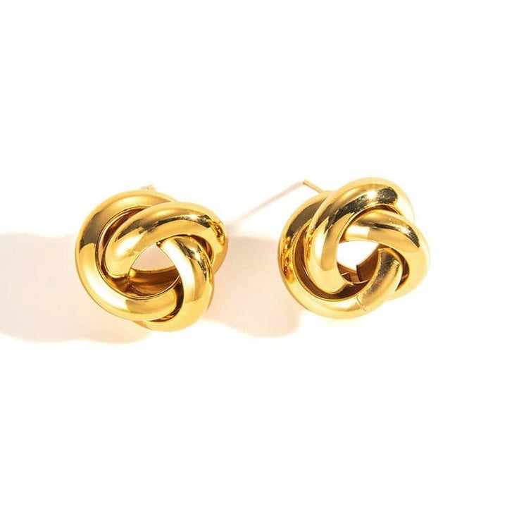 Arden Knotted Stud Earrings - Jaffi's