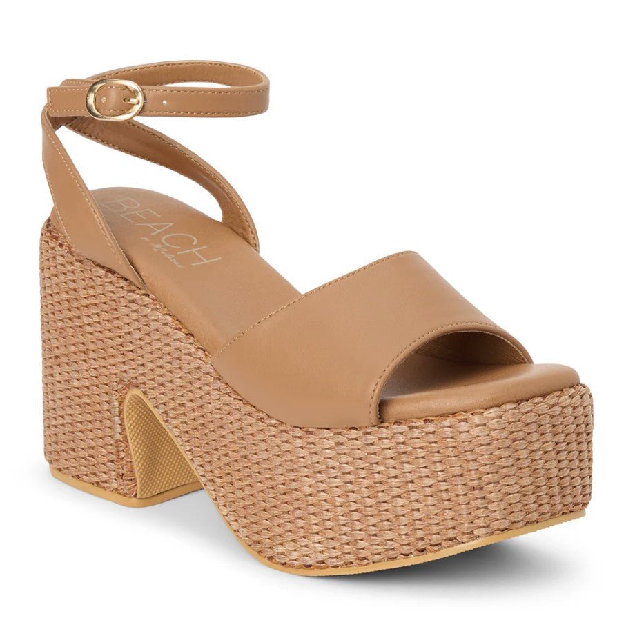 Arden Platform Heel - Cognac - Jaffi's