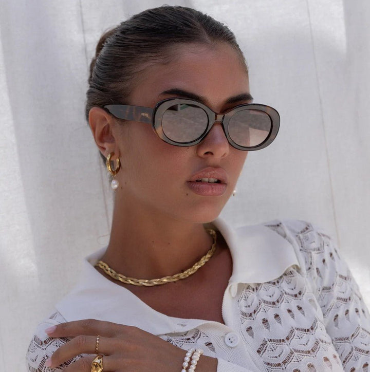 Aria Sunglasses - Brown Tortoise - Jaffi&