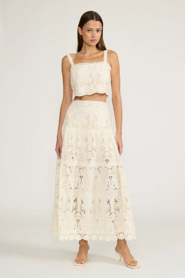 Ariel Crop Top - Cream