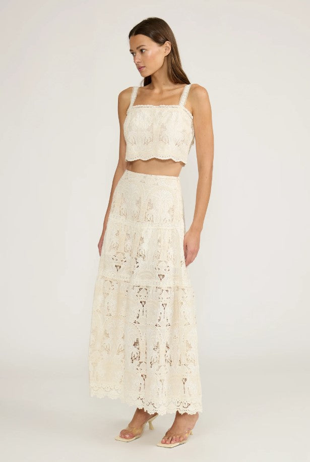 Ariel Crop Top - Cream