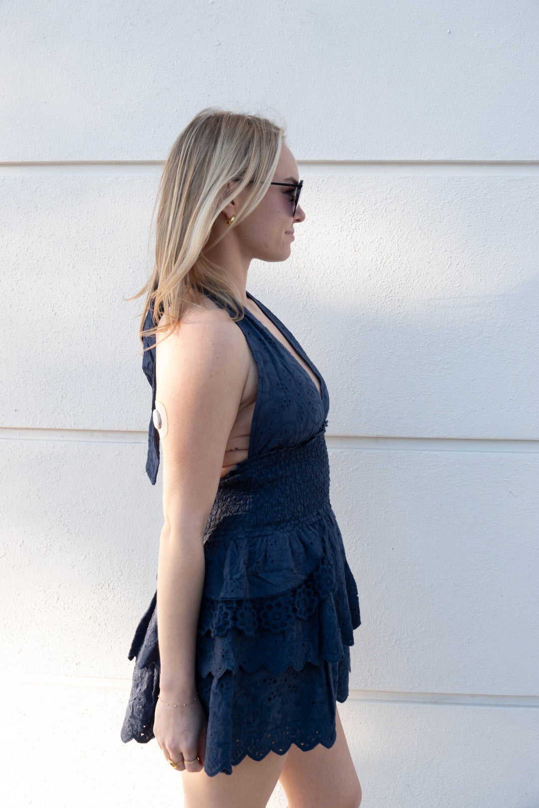 Arielle Dress - Navy - Jaffi's