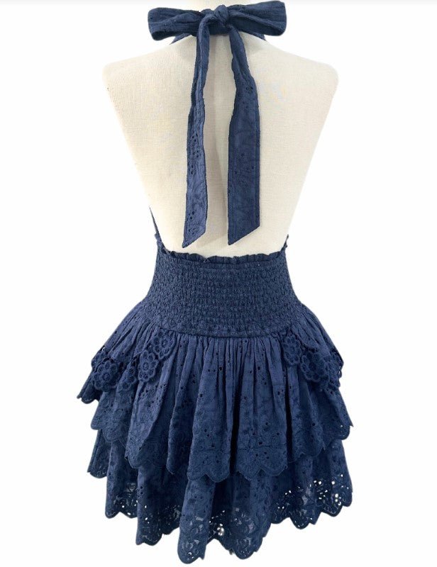 Arielle Dress - Navy - Jaffi's