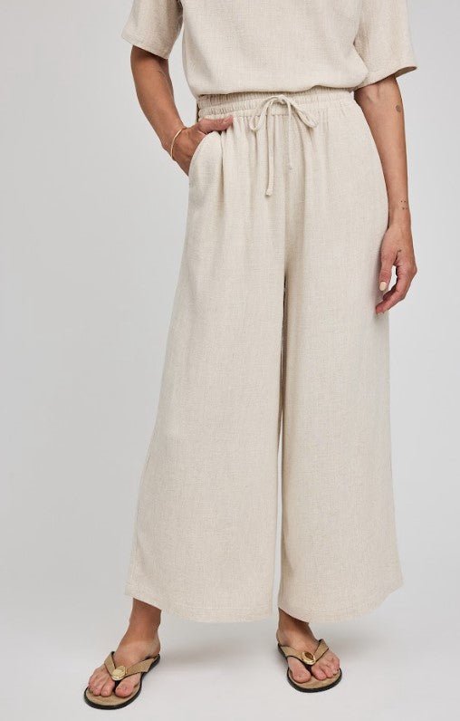 Arlo Wide Leg Pant - Linen - Jaffi's