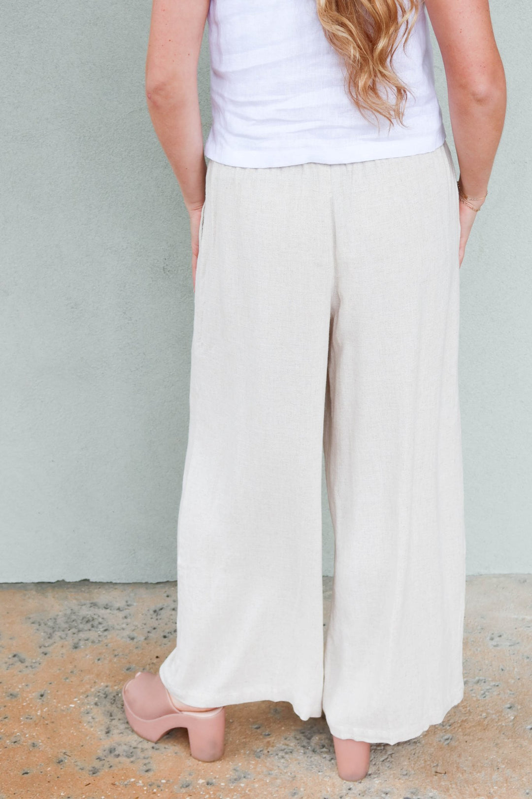 Arlo Wide Leg Pant - Linen - Jaffi's