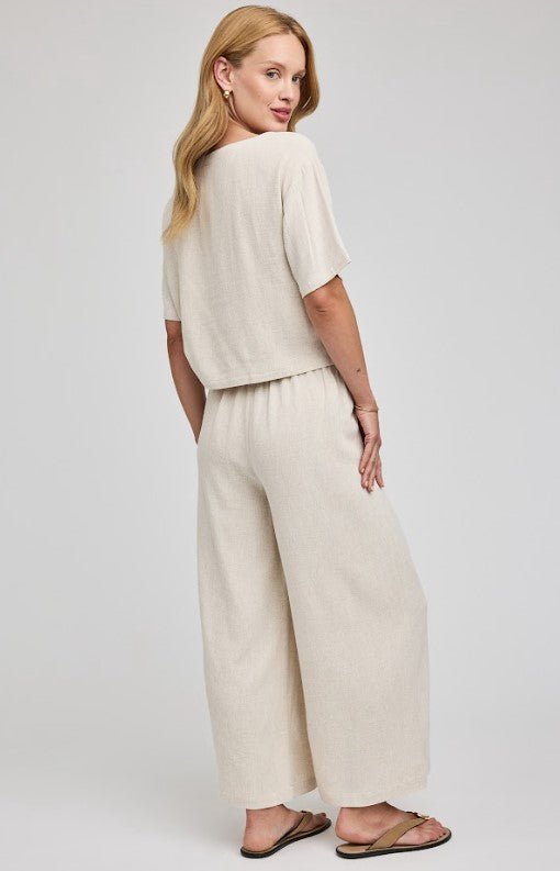 Arlo Wide Leg Pant - Linen - Jaffi's