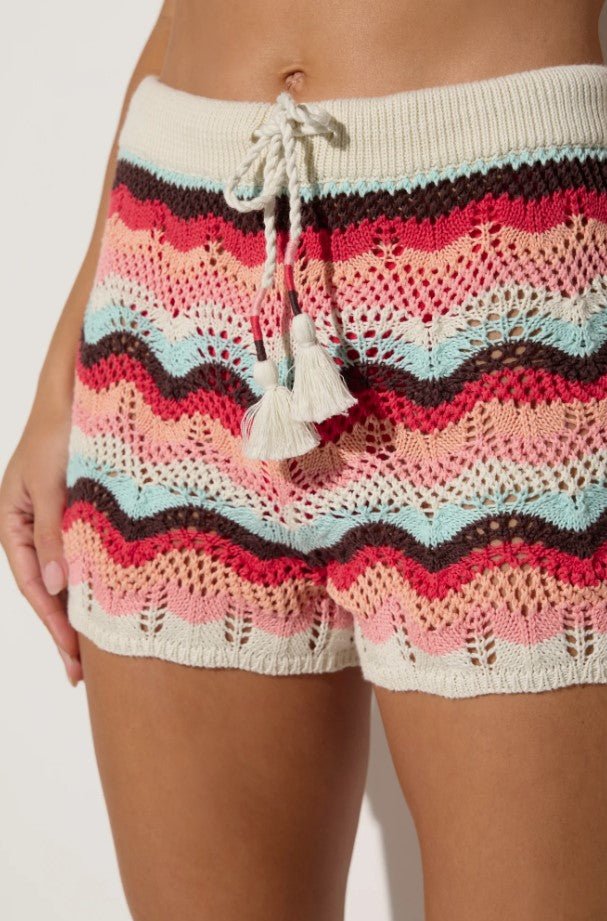 Ashby Crochet Short - Sunset Multi - Jaffi's