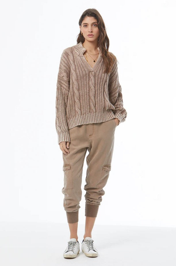 Auckland Sweater - Shitake Mineral Wash