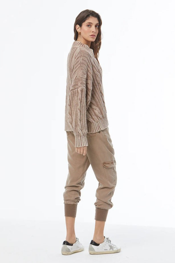 Auckland Sweater - Shitake Mineral Wash