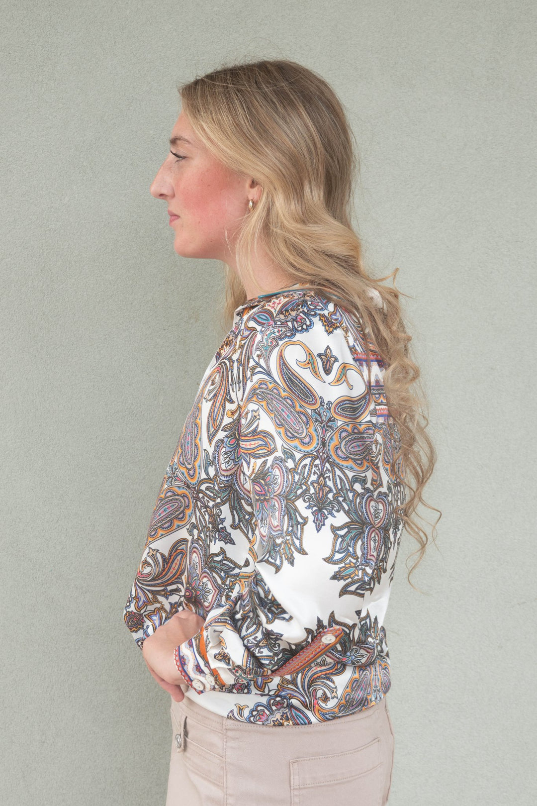 Audyn Button Down Blouse - Ivory - Jaffi's
