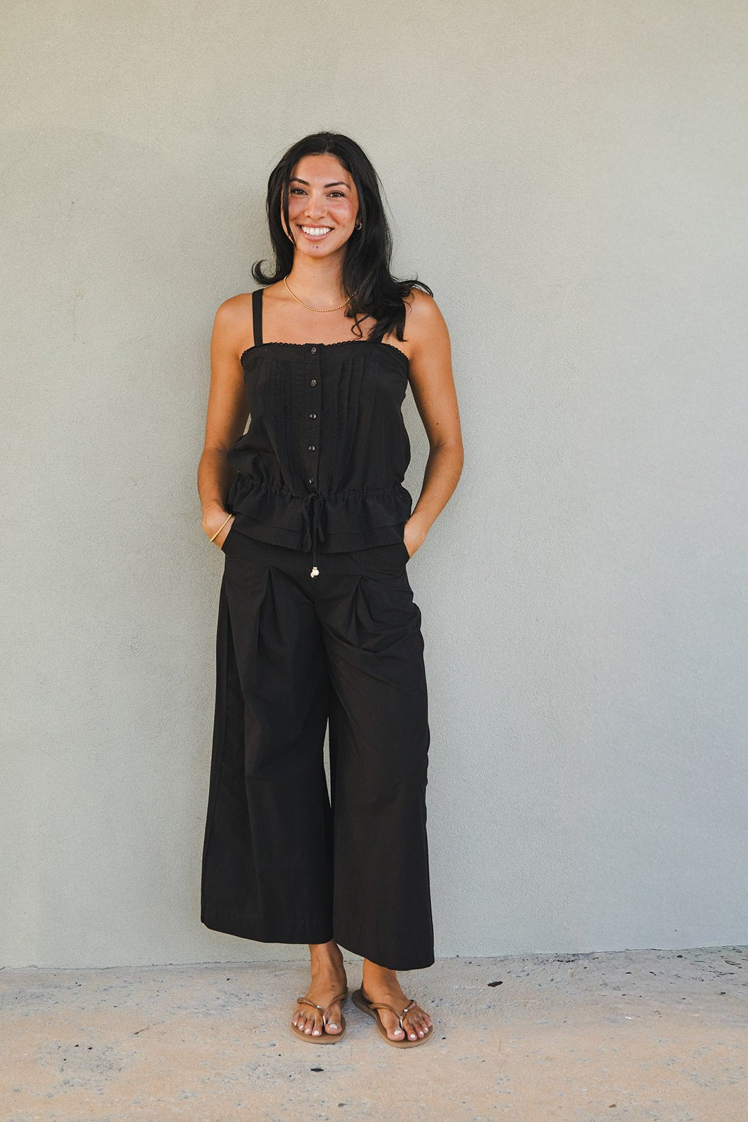 Augie Crop Pant - Black - Jaffi's